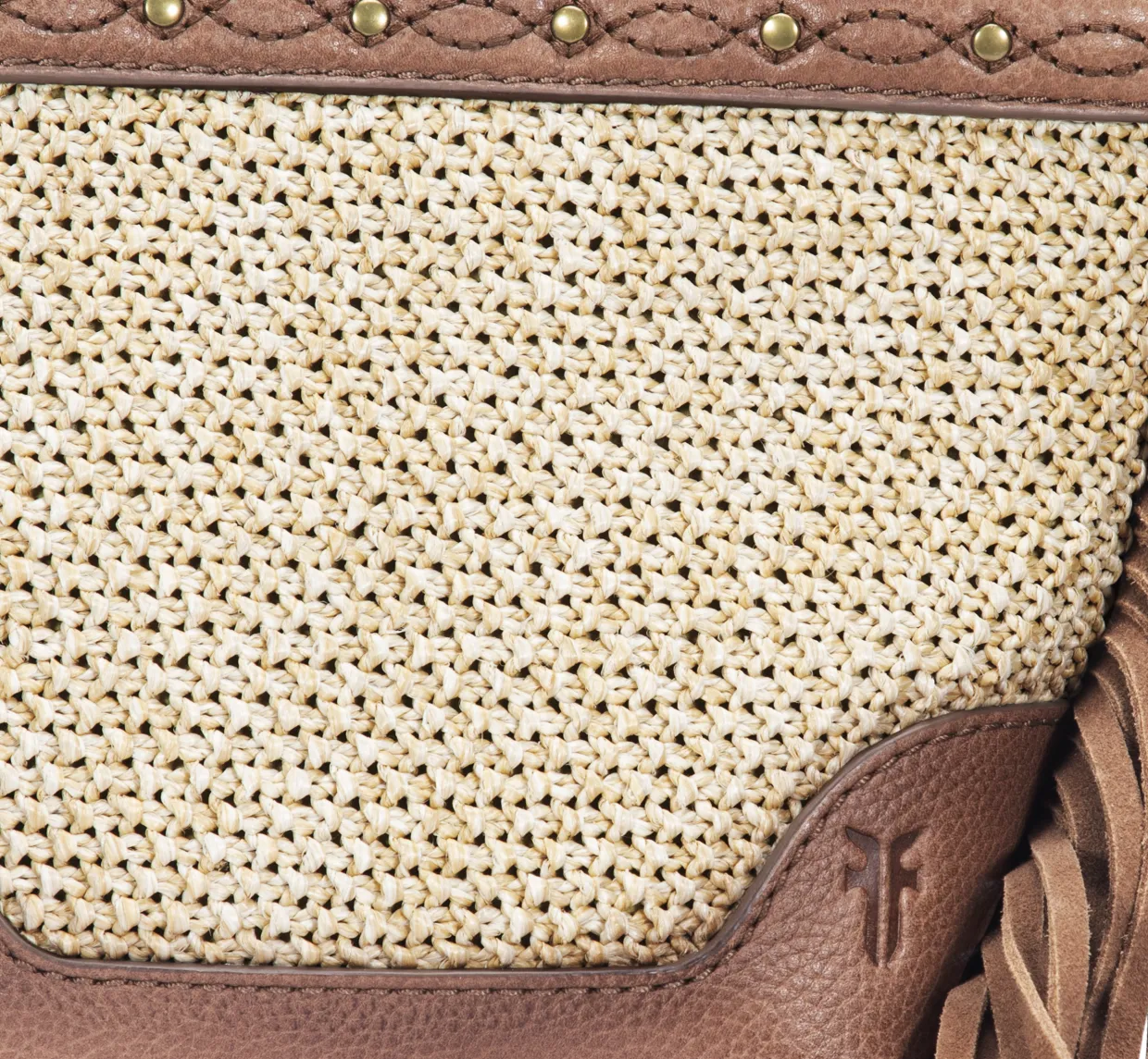 Handbags^Frye Ava Raffia Mini Bucket Cognac