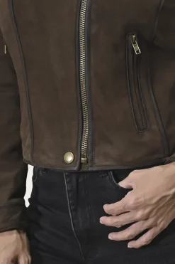 Leather Jackets^Frye Biker-racer Leather Jacket Dark Brown