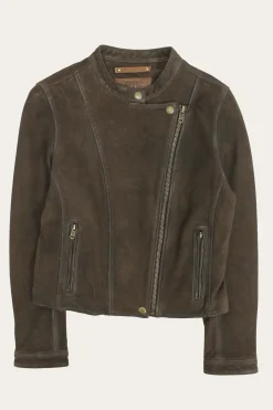 Leather Jackets^Frye Biker-racer Leather Jacket Dark Brown
