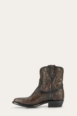 Booties^Frye Billy Short Tooled Black