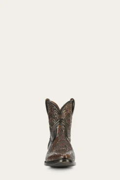 Booties^Frye Billy Short Tooled Black