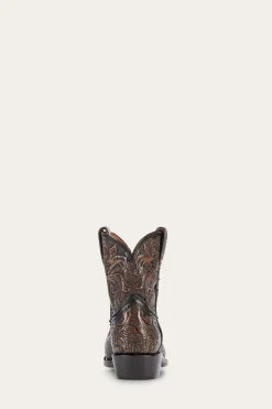 Booties^Frye Billy Short Tooled Black