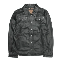 Leather Jackets^Frye Leather Shirt Black