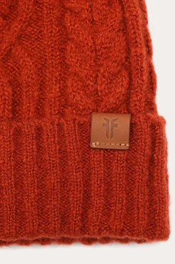 Cold Weather^Frye Cable Beanie With Self Pom