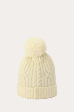 Cold Weather^Frye Cable Beanie With Self Pom