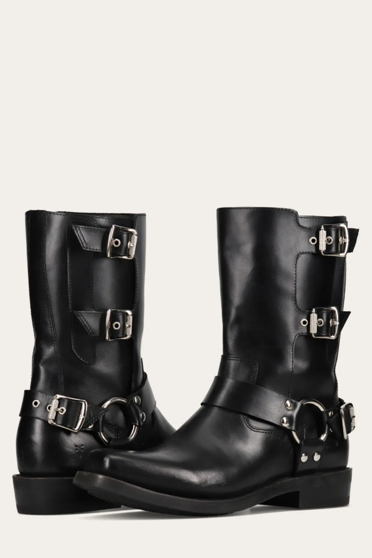 Boots^Frye Conway Moto Harness Black