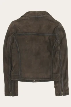 Leather Jackets^Frye Elegant Biker Leather Jacket Dark Brown