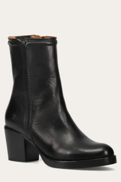 Booties^Frye Jean Short Inside Zip