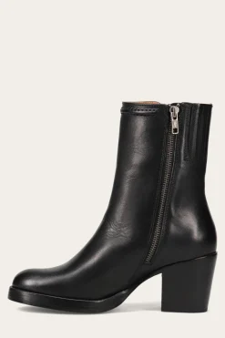 Booties^Frye Jean Short Inside Zip