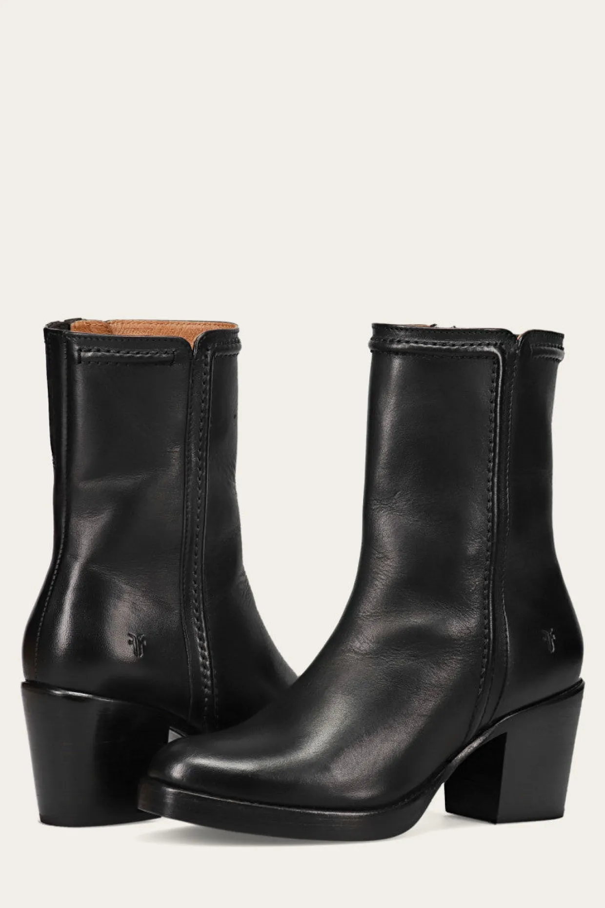 Booties^Frye Jean Short Inside Zip
