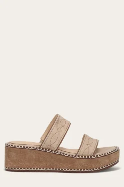 Sandals^Frye Joy Woodstock 2 Band Platform Slide