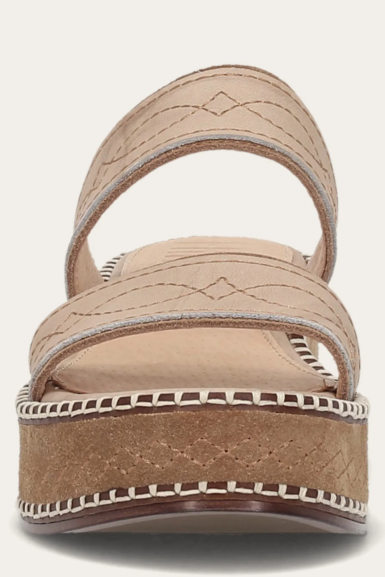 Sandals^Frye Joy Woodstock 2 Band Platform Slide