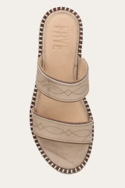 Sandals^Frye Joy Woodstock 2 Band Platform Slide