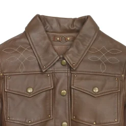 Leather Jackets^Frye Trucker Jacket Medium Brown