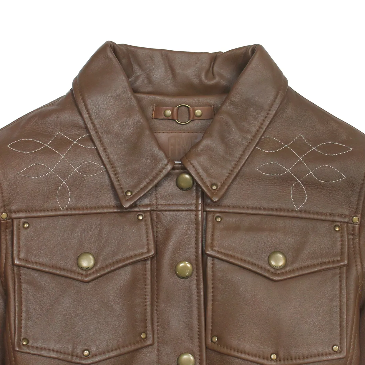 Leather Jackets^Frye Trucker Jacket Medium Brown