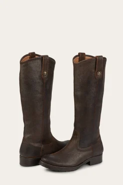 Boots^Frye Melissa Double Sole Button Lug Tall