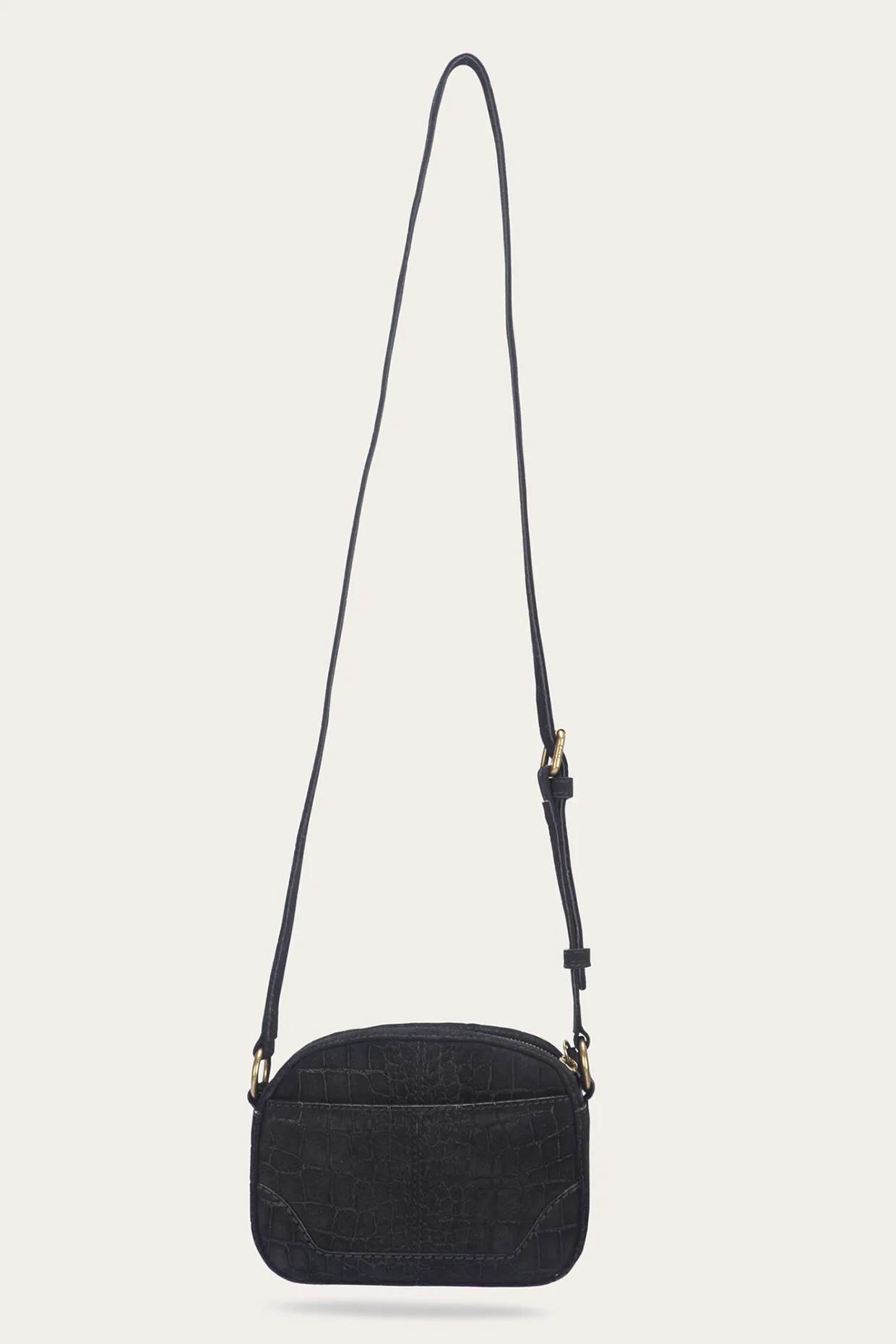 Handbags^Frye Melissa Sueded Croco Camera Black