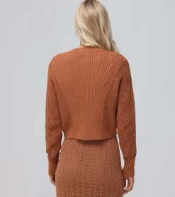 Tops^Frye Mixed Stitch Button Front Cardigan