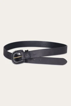 Belts^Frye 30mm Belt With Covered Buckle & Leather Lacing