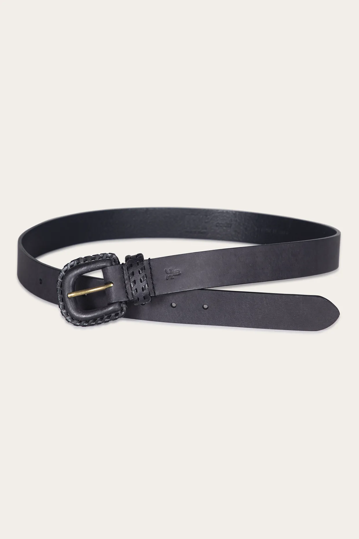 Belts^Frye 30mm Belt With Covered Buckle & Leather Lacing