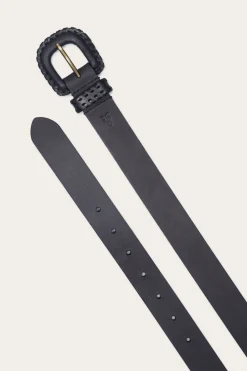 Belts^Frye 30mm Belt With Covered Buckle & Leather Lacing