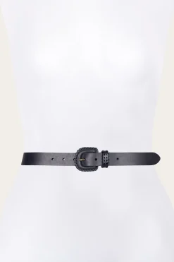 Belts^Frye 30mm Belt With Covered Buckle & Leather Lacing