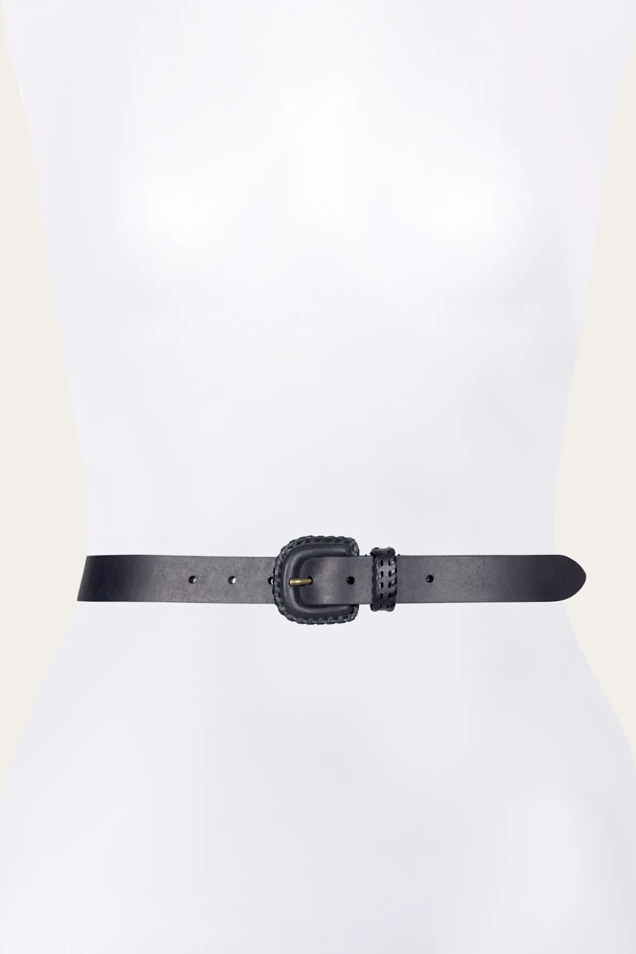 Belts^Frye 30mm Belt With Covered Buckle & Leather Lacing