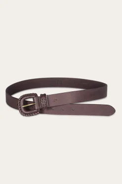 Belts^Frye 30mm Belt With Covered Buckle & Leather Lacing