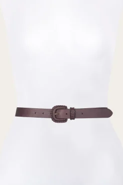 Belts^Frye 30mm Belt With Covered Buckle & Leather Lacing