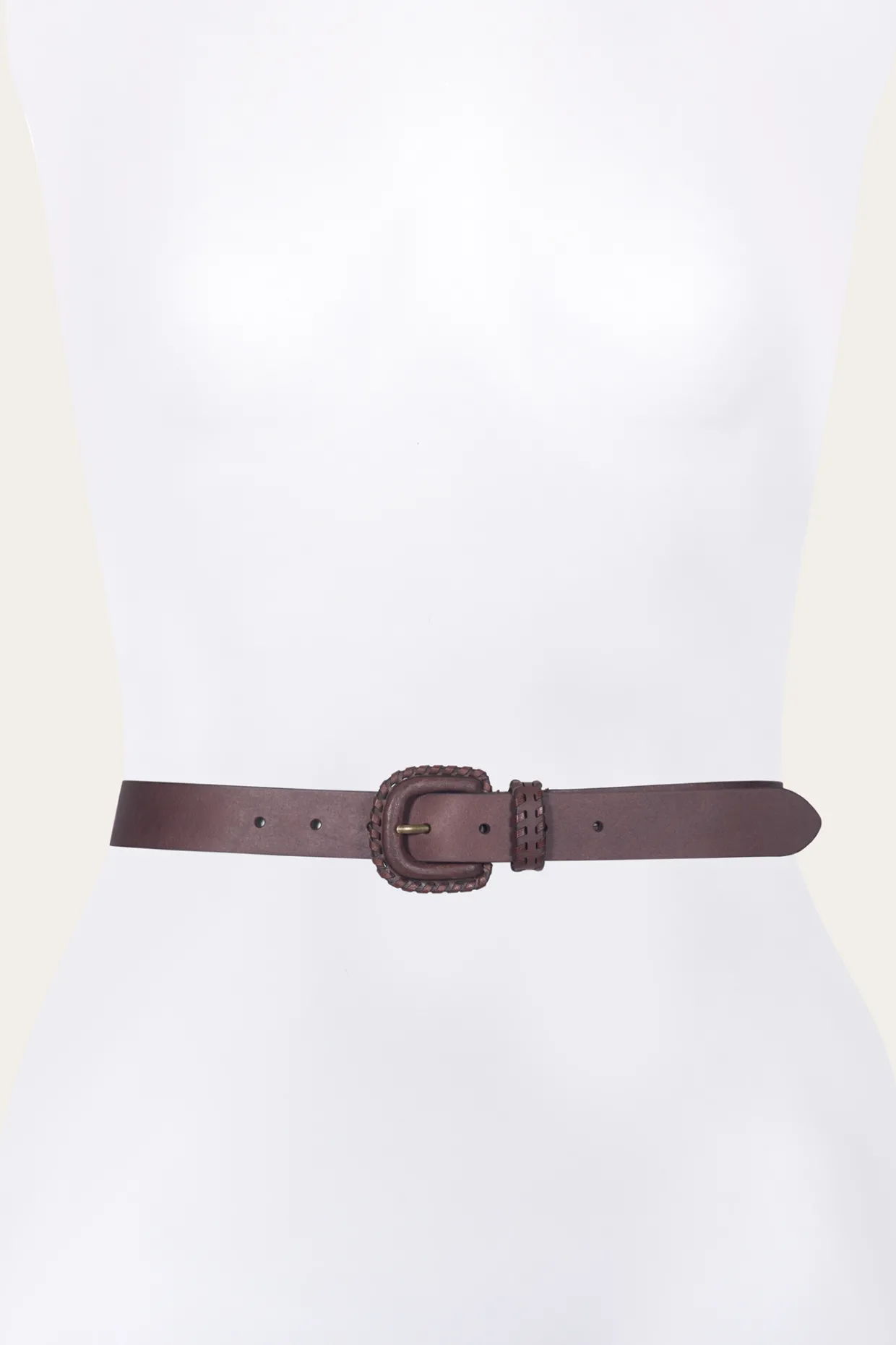 Belts^Frye 30mm Belt With Covered Buckle & Leather Lacing