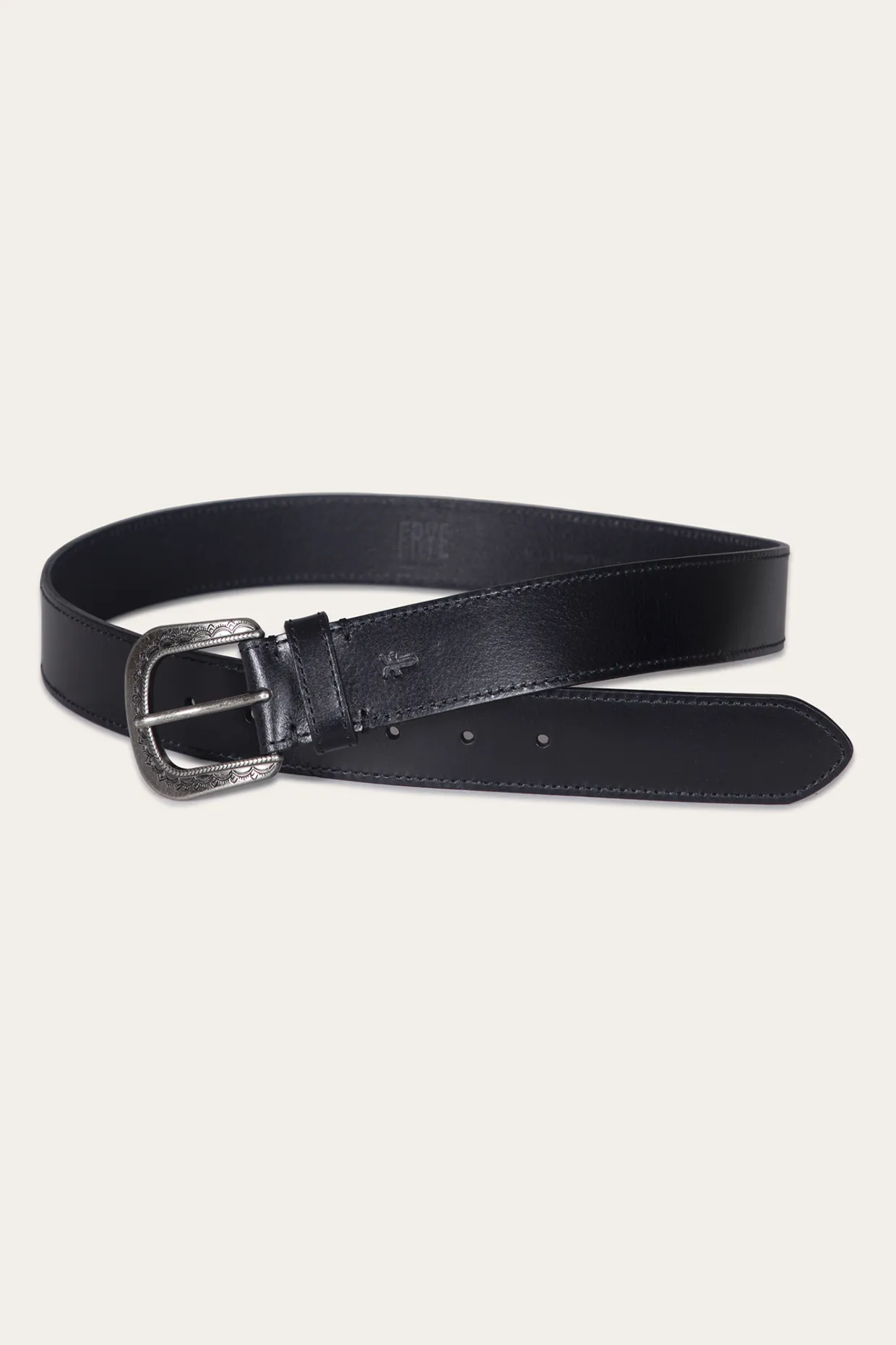 Belts^Frye 38mm Belt With Engraved Buckle