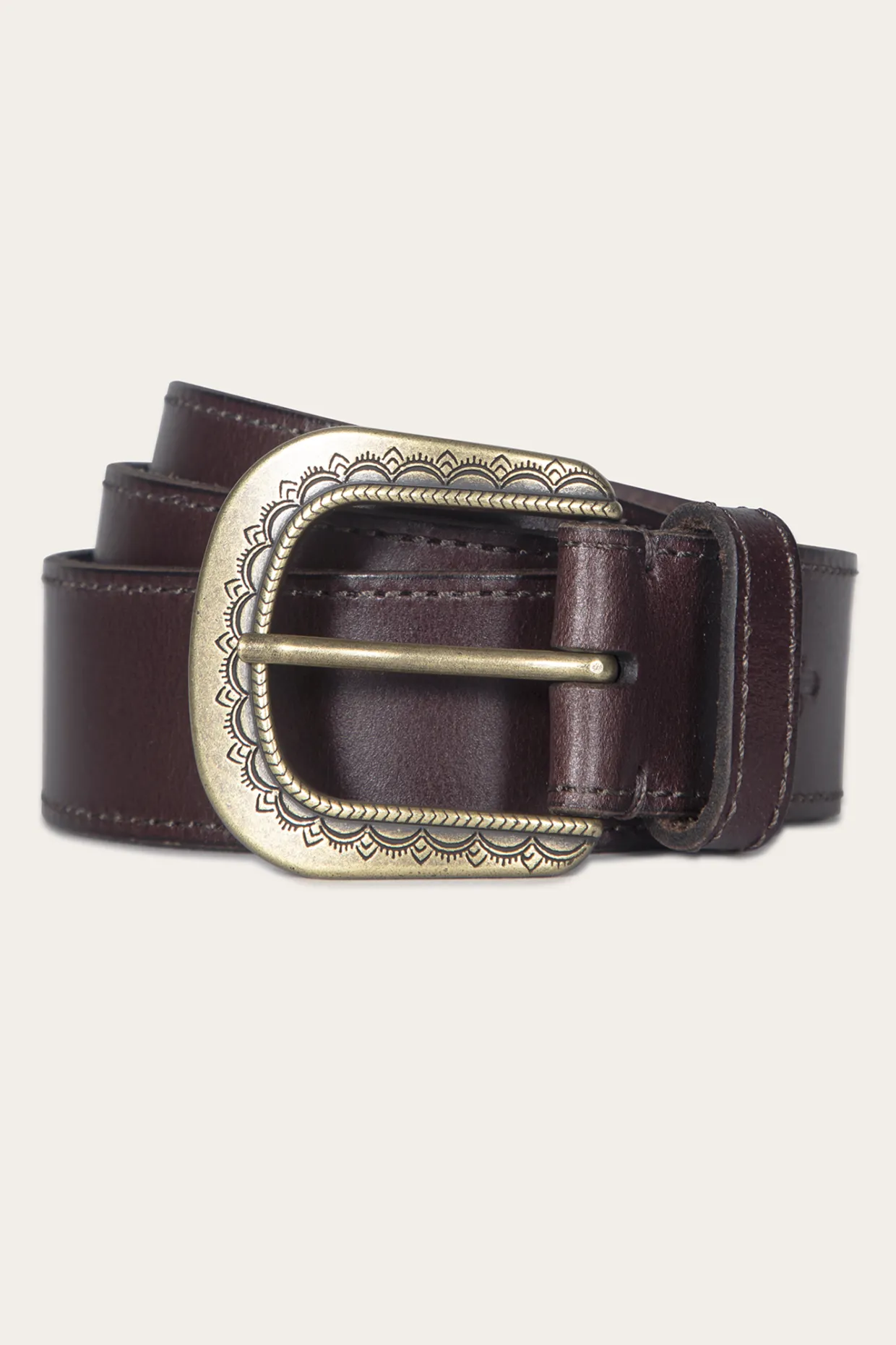 Belts^Frye 38mm Belt With Engraved Buckle