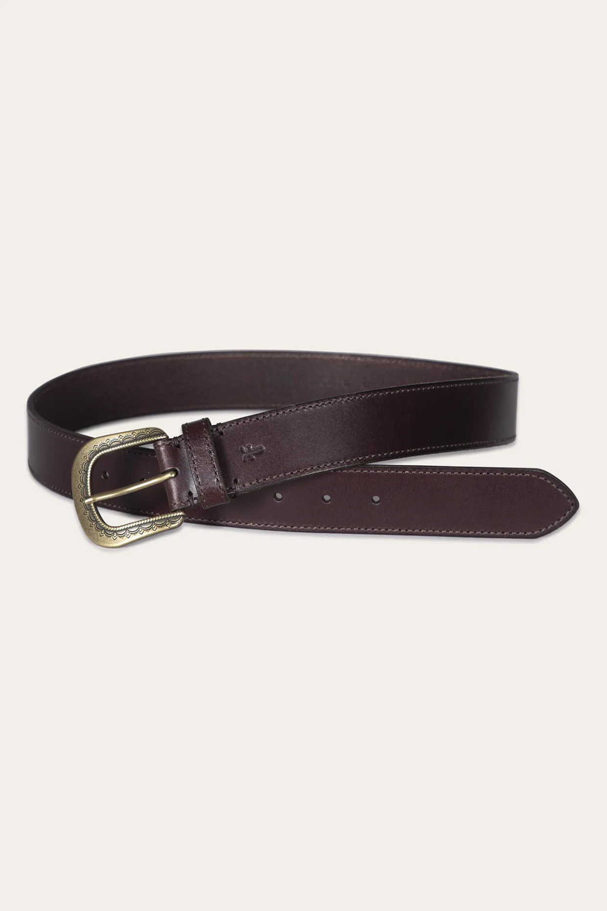 Belts^Frye 38mm Belt With Engraved Buckle
