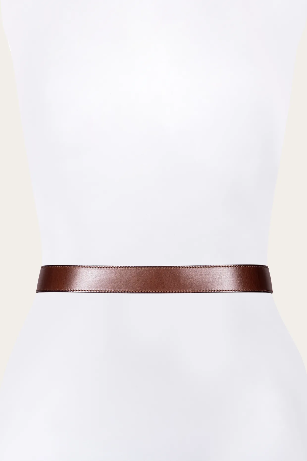 Belts^Frye 35mm Stitched Edge Belt With Shaped Keeper