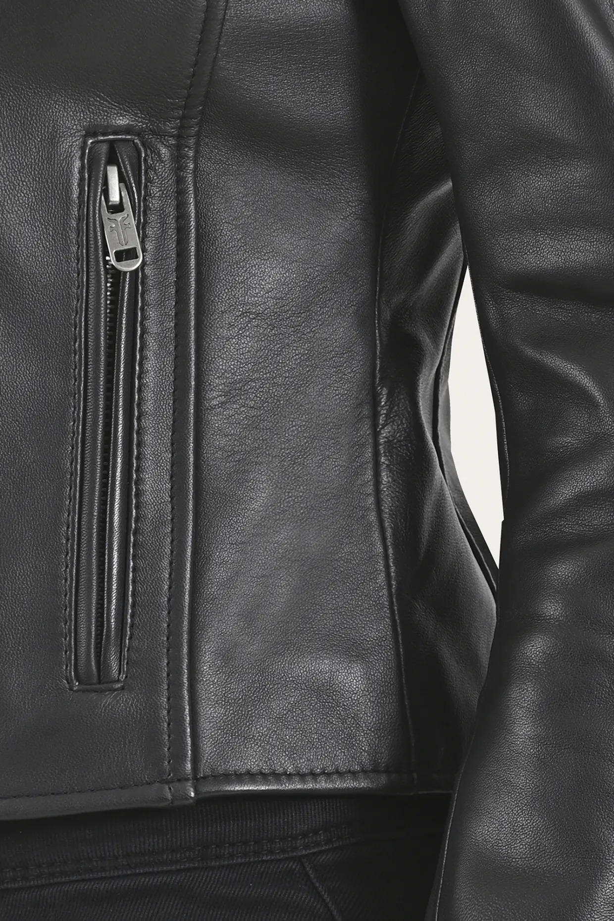 Leather Jackets^Frye Modern Biker-racer Leather Jacket Black