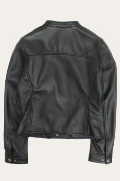 Leather Jackets^Frye Modern Biker-racer Leather Jacket Black