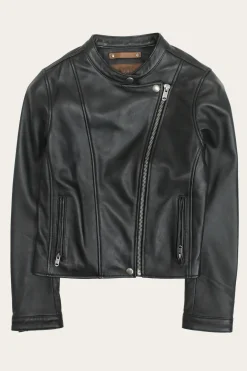 Leather Jackets^Frye Modern Biker-racer Leather Jacket Black