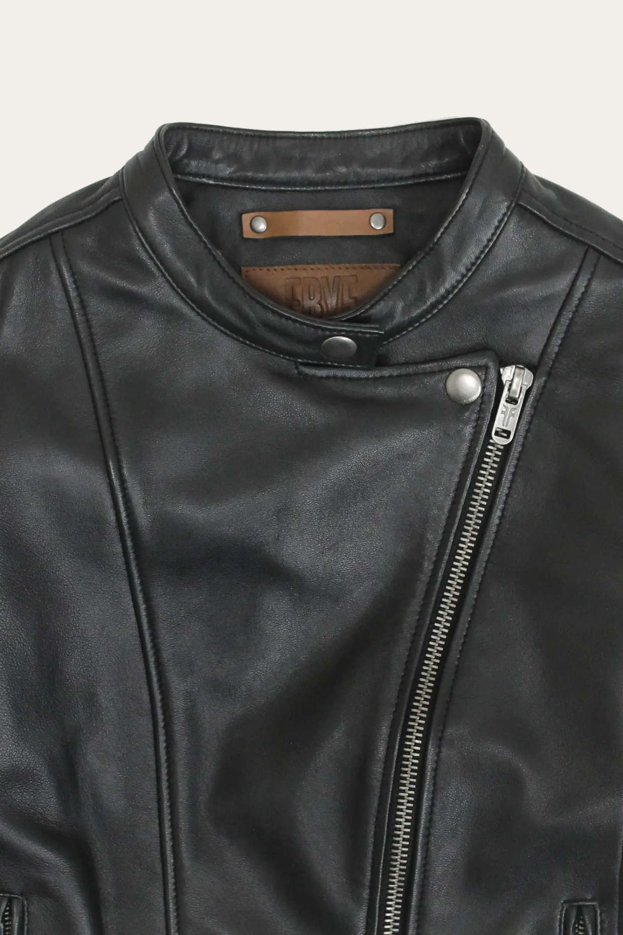 Leather Jackets^Frye Modern Biker-racer Leather Jacket Black