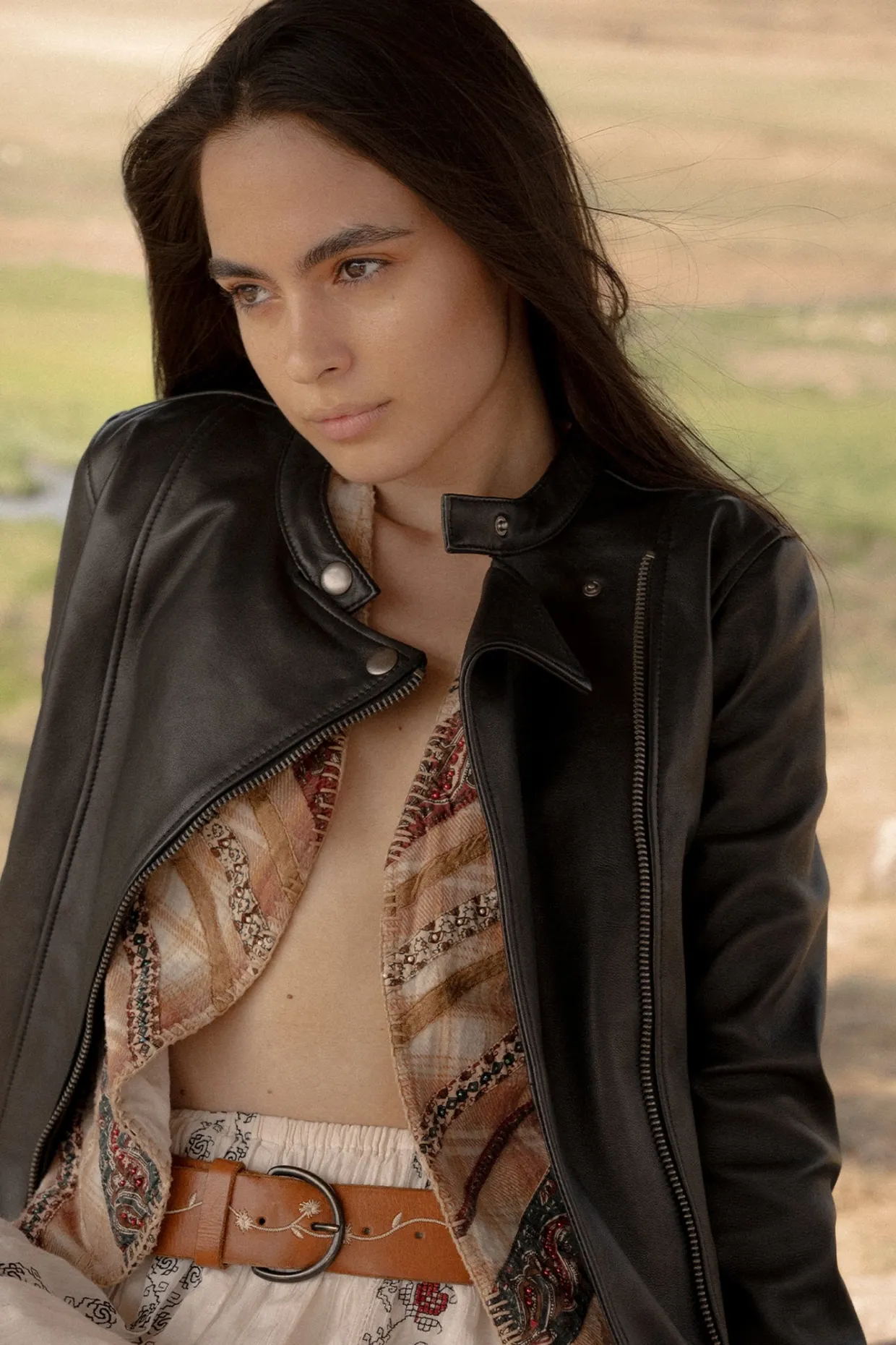 Leather Jackets^Frye Modern Biker-racer Leather Jacket Black