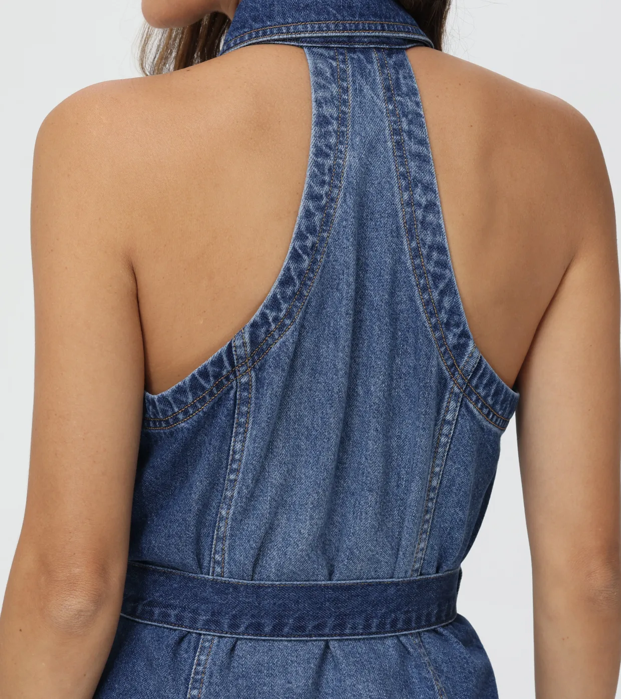 Dresses^Frye Racerback Denim Dress Amari Wash