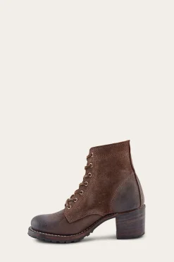 Booties^Frye Sabrina 6G Lace Up