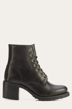 Booties^Frye Sabrina 6G Lace Up
