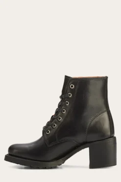 Booties^Frye Sabrina 6G Lace Up