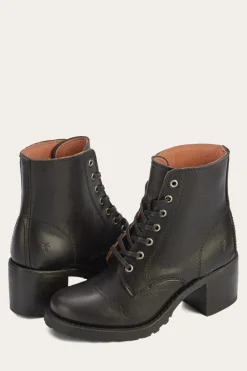 Booties^Frye Sabrina 6G Lace Up