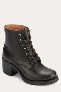 Booties^Frye Sabrina 6G Lace Up
