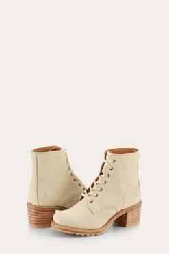 Booties^Frye Sabrina 6G Lace Up
