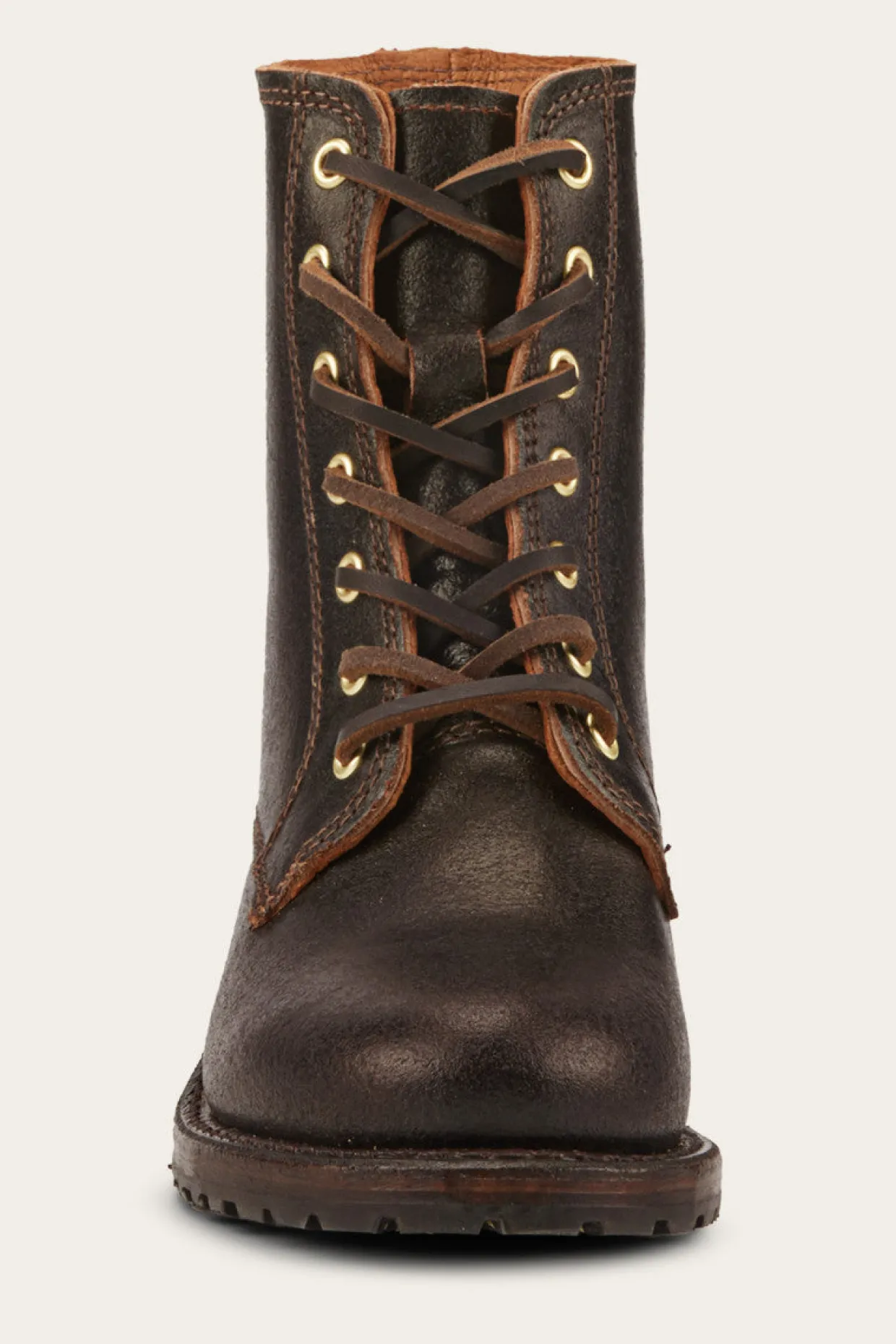 Booties^Frye Sabrina 6G Lace Up - 160Th Brown