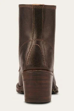 Booties^Frye Sabrina 6G Lace Up - 160Th Brown