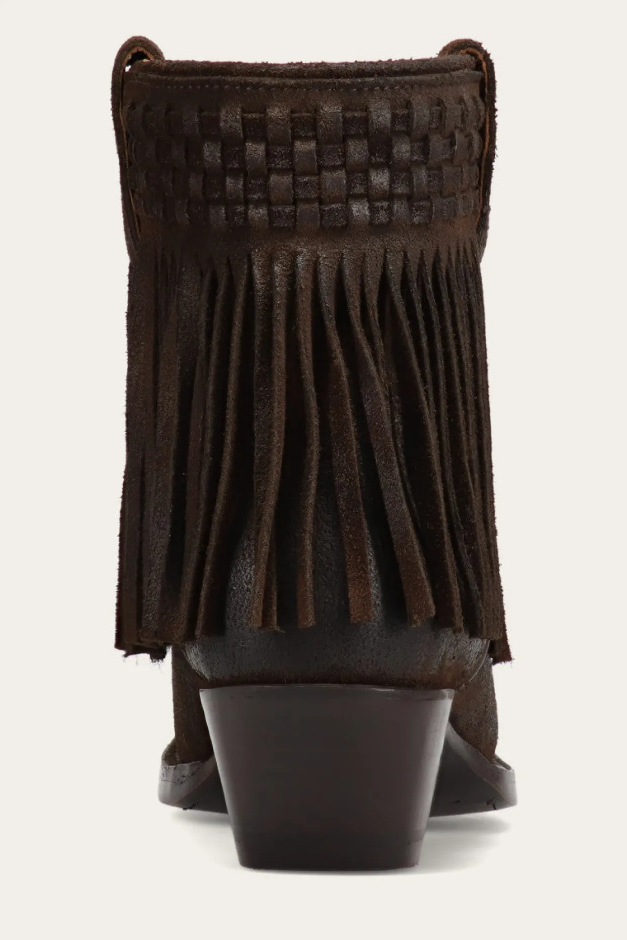 Booties^Frye Sacha Short Fringe Bootie