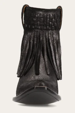 Booties^Frye Sacha Short Fringe Bootie
